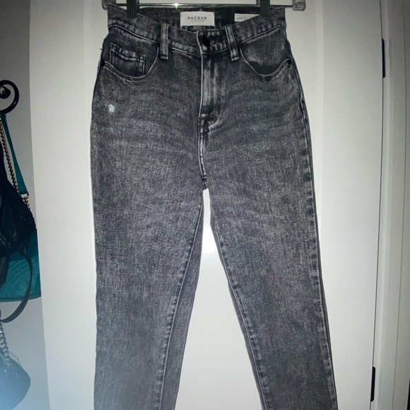 PacSun Denim - Pacsun Vintage Icon Grey-washed straight-leg jeans
